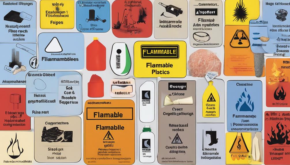 identify flammable plastics easily